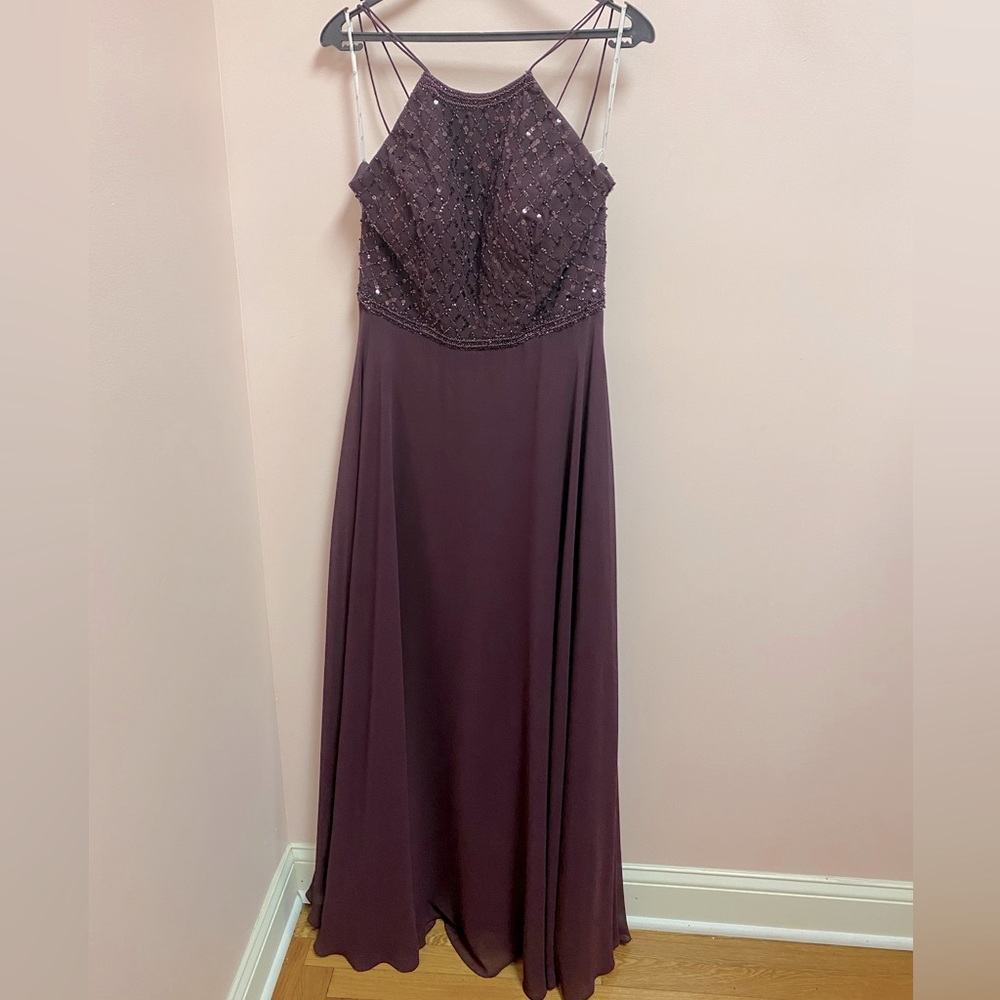 Adrianna Papell Platinum Gown